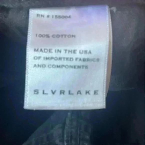 SLVRLAKE Virginia Slim Jeans in Shadow Ridge Deconstructed - Picture 4 of 7